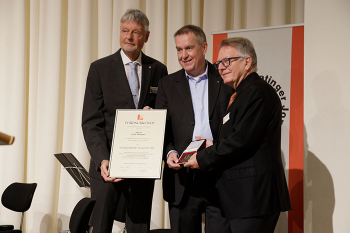 Übergabe Plakette