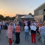 Auch vor der Halle war es gemütlich.